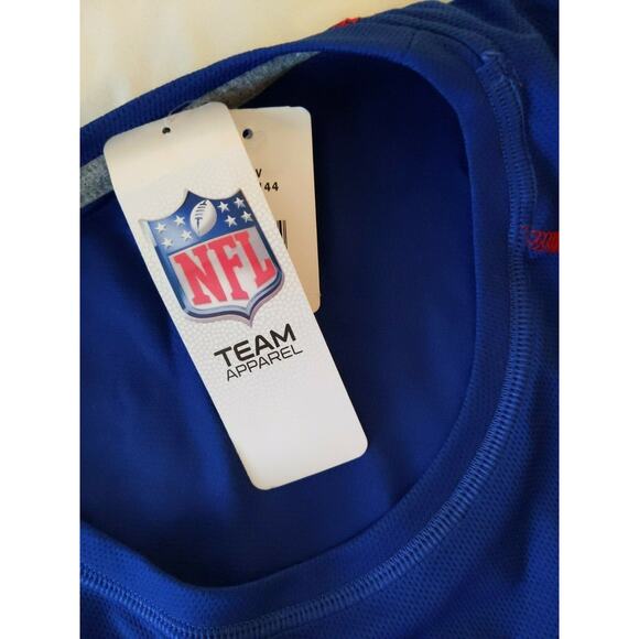 NFL Team Apparel Blue New York Giants Football XXL Short Sleeve NWT - Picture 5 of 6